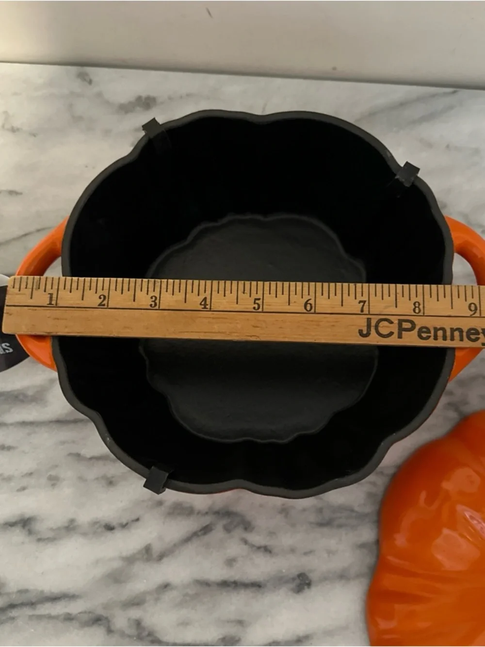 Pumpkin Shaped Covered Casserole Dish - Orange new with tags